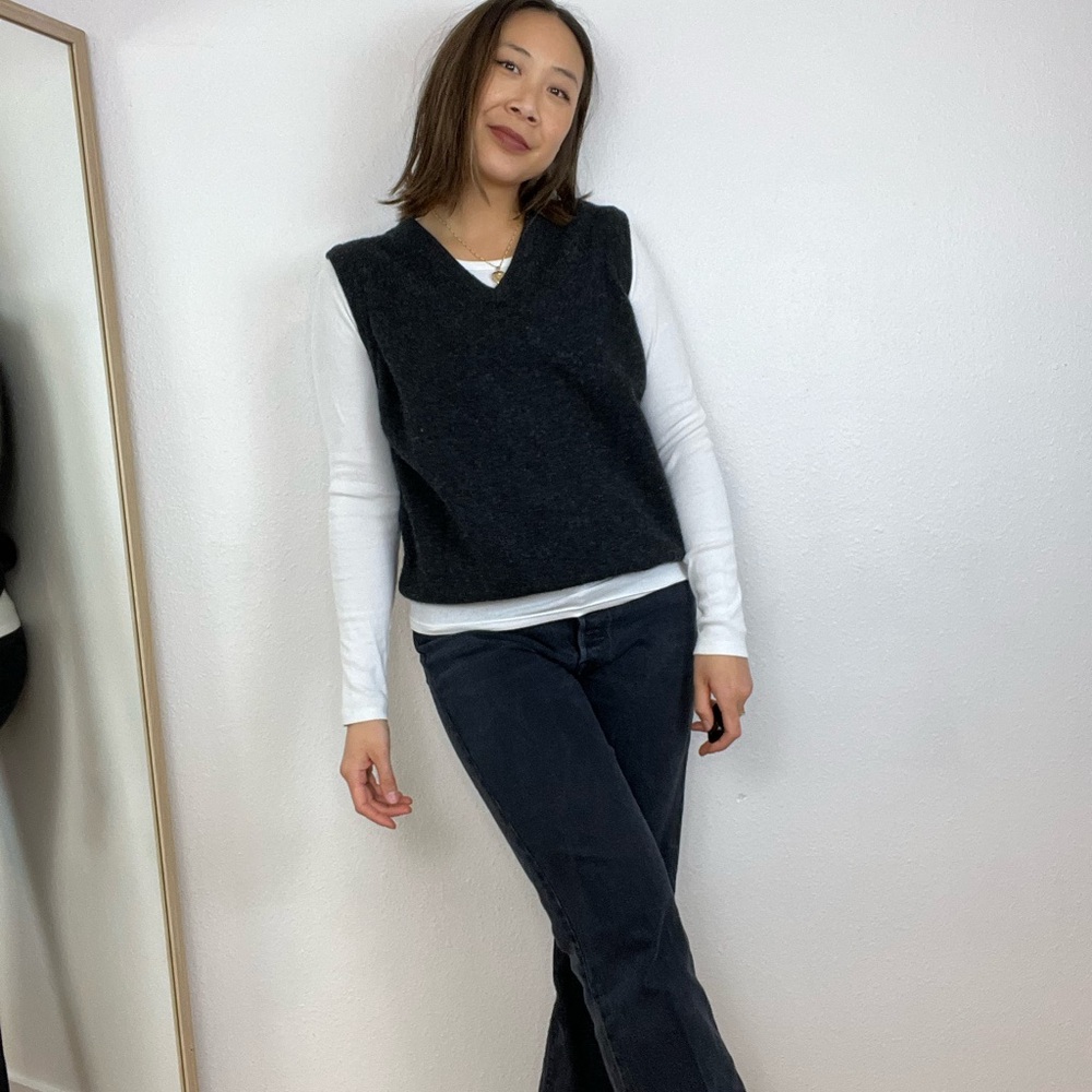 Vintage L.L. Bean Grey Sweater Vest